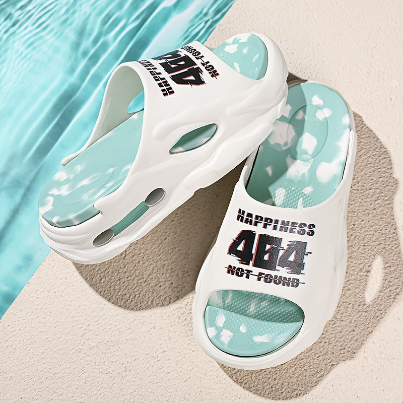 Unisex EVA Slide Sandals - Lightweight Non-Slip Indoor/Outdoor Beach Shower Slippers with Cushioned Insole, Breathable Open-Toe Design for Men & Women - Spring Summer Casual Shoes, Indoor Footwear, Minimalist Style, Durable Footwear, Minimalist Lifestyle