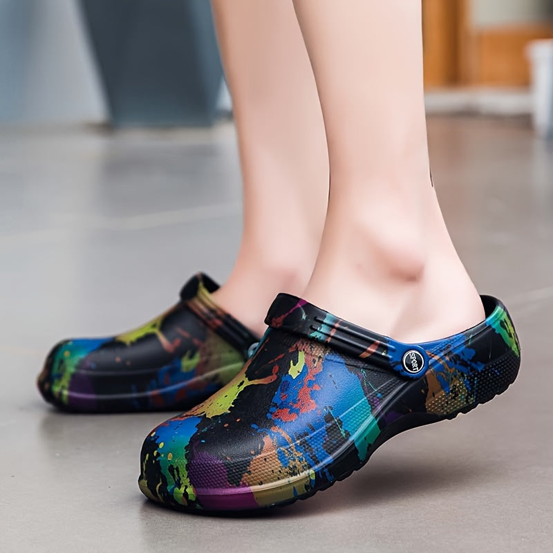 Women's Summer Clogs - Breathable, Thick Sole Slip-On Sandals with Soft EVA Material for Indoor/Outdoor Use, Casual Style, Solid Color, Round Toe Design, Comfortable & Lightweight