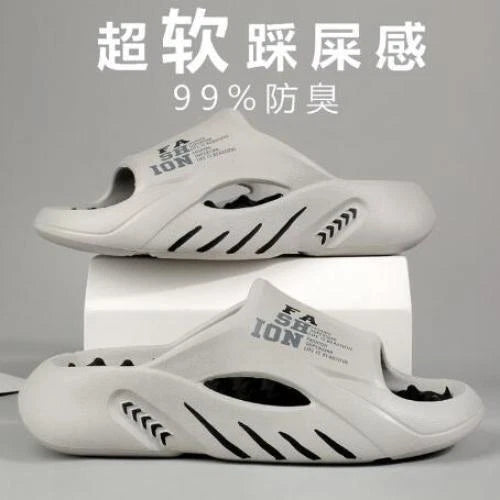 2024 Summer Men Massage Slippers Sides Indoor Outdoor Sandals Beach Casual Shoes