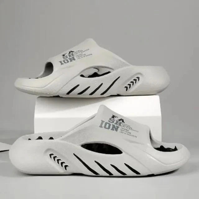 2024 Summer Men Massage Slippers Sides Indoor Outdoor Sandals Beach Casual Shoes