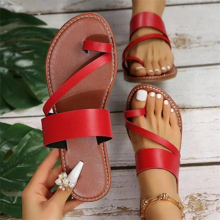 Summer Ladies Slingback Beach Flat Sandals Women's Lightweight Slip on Slippers
