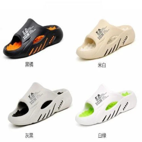 2024 Summer Men Massage Slippers Sides Indoor Outdoor Sandals Beach Casual Shoes