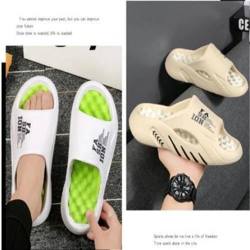 2024 Summer Men Massage Slippers Sides Indoor Outdoor Sandals Beach Casual Shoes