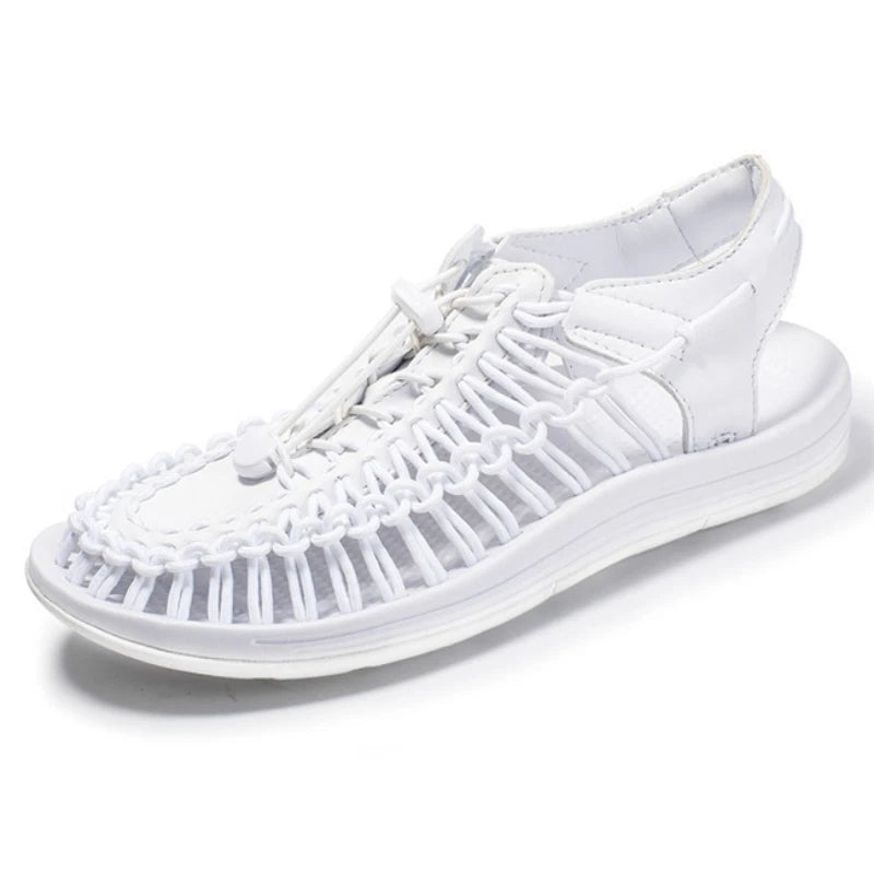 Summer Men Sandals Fashion Handmade Weaving Breathable Casual Beach Slipper