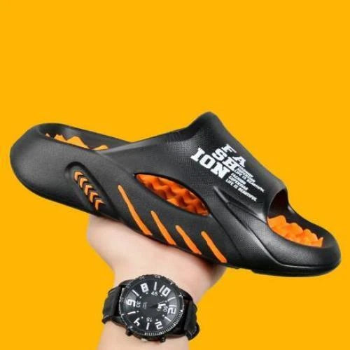 2024 Summer Men Massage Slippers Sides Indoor Outdoor Sandals Beach Casual Shoes