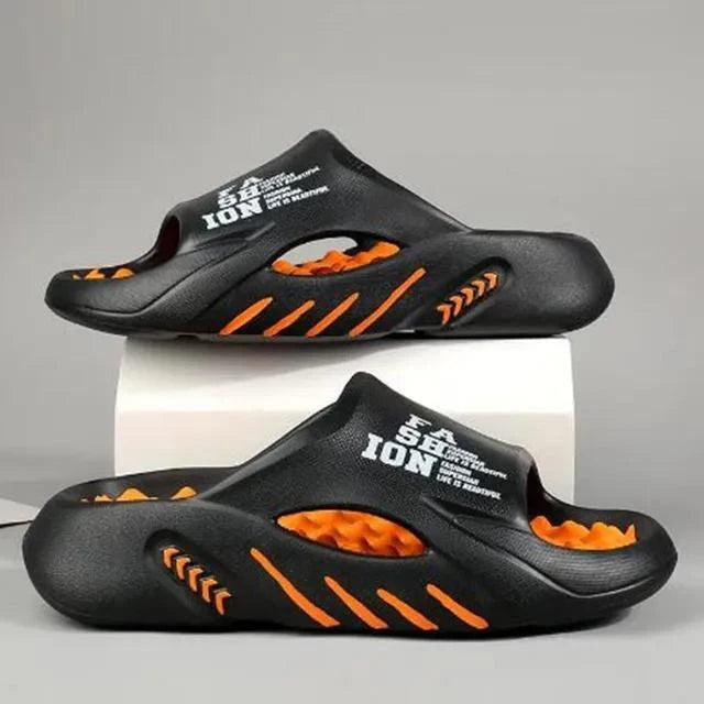 2024 Summer Men Massage Slippers Sides Indoor Outdoor Sandals Beach Casual Shoes