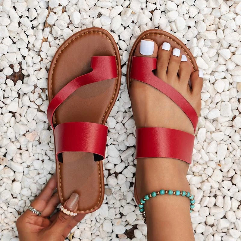 Summer Ladies Slingback Beach Flat Sandals Women's Lightweight Slip on Slippers