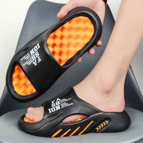 2024 Summer Men Massage Slippers Sides Indoor Outdoor Sandals Beach Casual Shoes