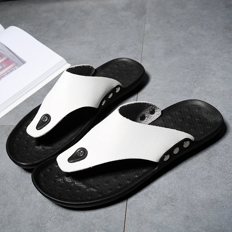 Summer Men Flip-Flops Beach Slippers Sandals Comfortable Non-Slip Slides