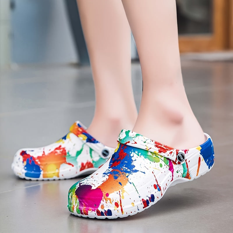 Women's Summer Clogs - Breathable, Thick Sole Slip-On Sandals with Soft EVA Material for Indoor/Outdoor Use, Casual Style, Solid Color, Round Toe Design, Comfortable & Lightweight