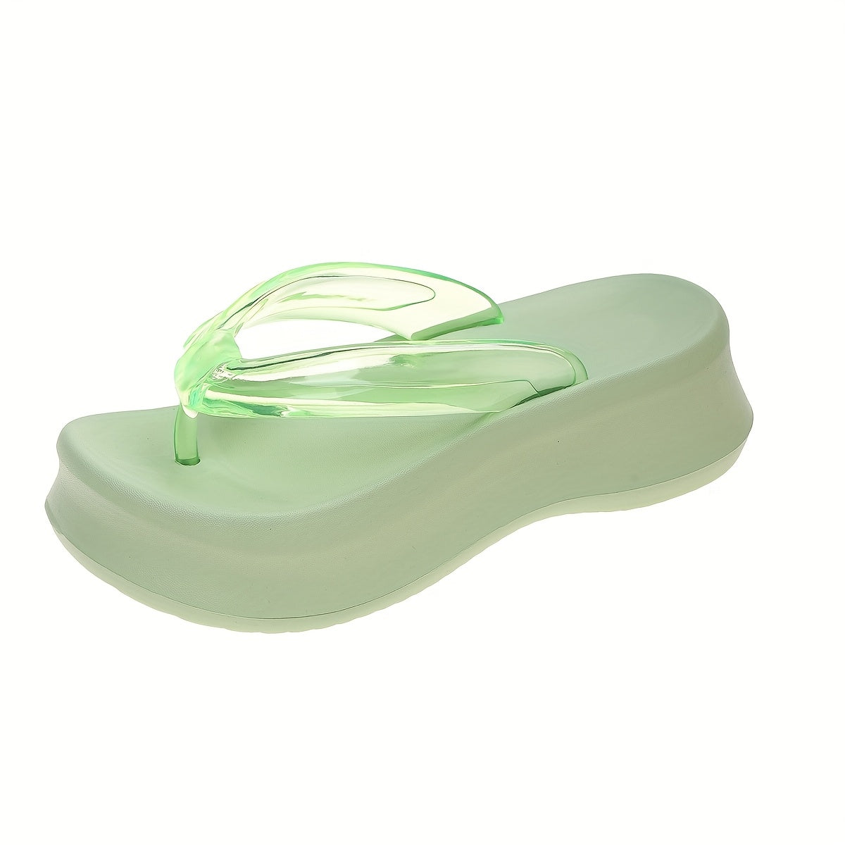 2025 Summer Comfortable Fashionable Slides – Stylish Green EVA Open-Toe Slippers with Green Leaf Design, Non-Slip Rubber Sole for Beach & Holiday, Casual Wear, Summer Footwear | Stylish EVA Slippers | EVA Material Sandals