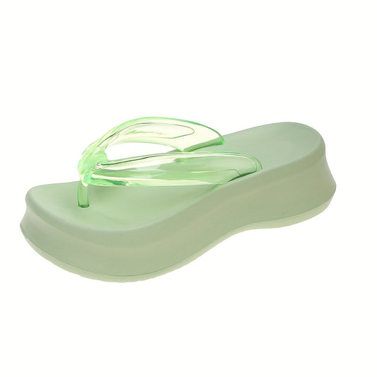 2025 Summer Comfortable Fashionable Slides – Stylish Green EVA Open-Toe Slippers with Green Leaf Design, Non-Slip Rubber Sole for Beach & Holiday, Casual Wear, Summer Footwear | Stylish EVA Slippers | EVA Material Sandals