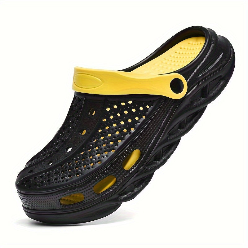 Men's EVA Slides, Casual Non Slip Slippers, Open Toe Shoes For Indoor Outdoor Beach Shower