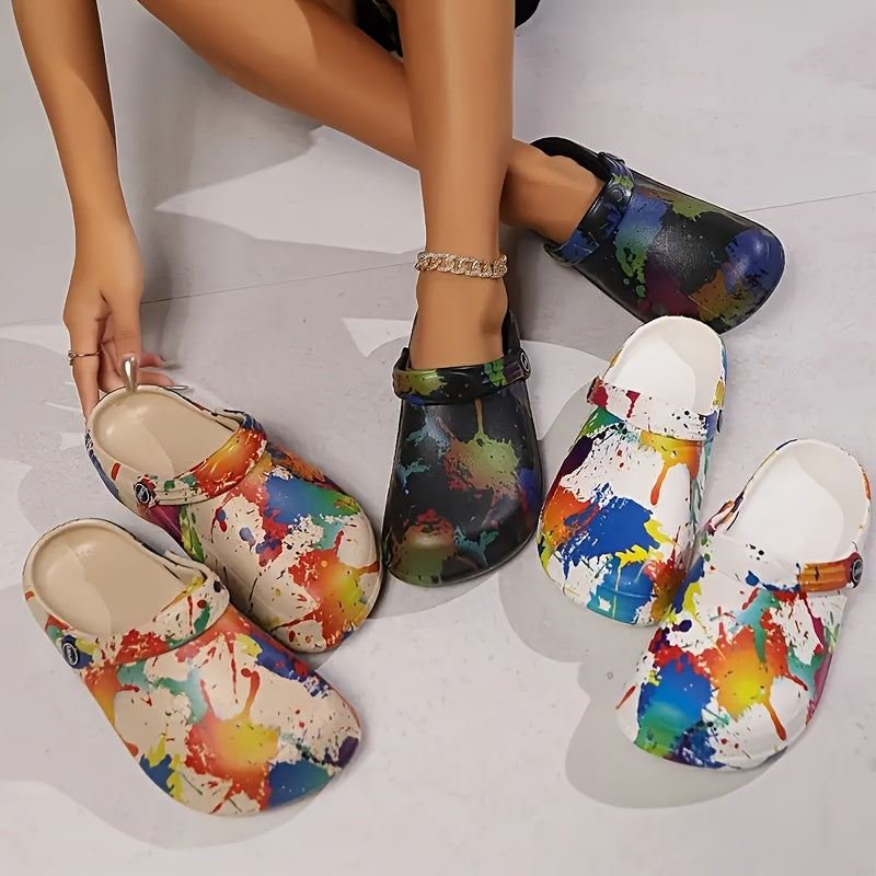 Women's Summer Clogs - Breathable, Thick Sole Slip-On Sandals with Soft EVA Material for Indoor/Outdoor Use, Casual Style, Solid Color, Round Toe Design, Comfortable & Lightweight