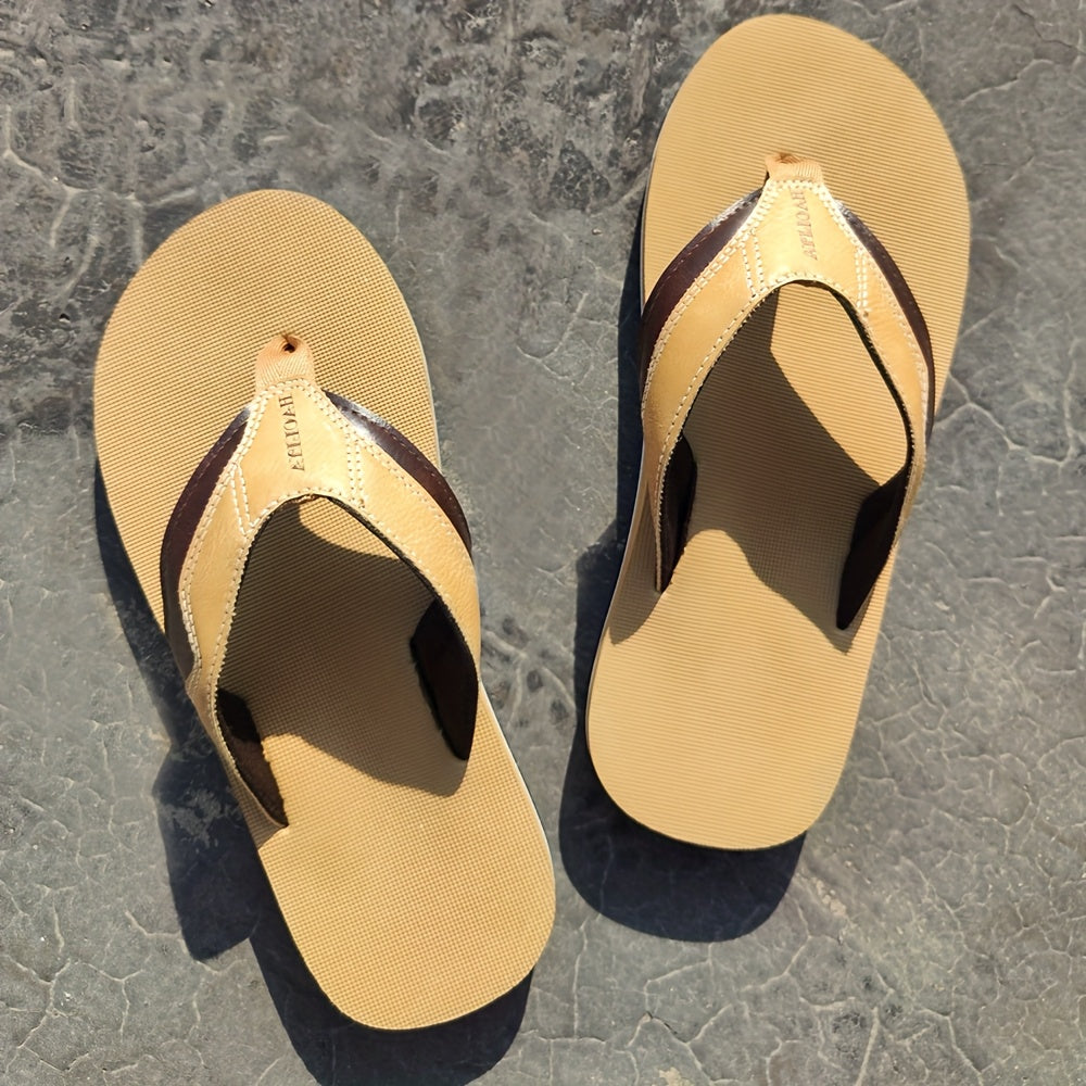 Men'S Lightweight Slip-On Flip Flops with Arch Support - Comfortable Non-Slip Rubber Sole, Durable EVA Insole & Arch Support for Indoor/Outdoor Beach, Hiking, Casual Wear - Spring Summer Fall Fashion Sandals, Beach Shoes, Arch Support Sandals, Minimalist
