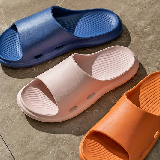 Grace Unisex EVA Slip-On Slippers - Lightweight Breathable Indoor/Outdoor Sandals with Ergonomic Arch Support, All-Season Comfort in 6 Vibrant Colors (Yellow, Blue, Grey, Pink, Orange, Red) - Perfect Valentine's Gift