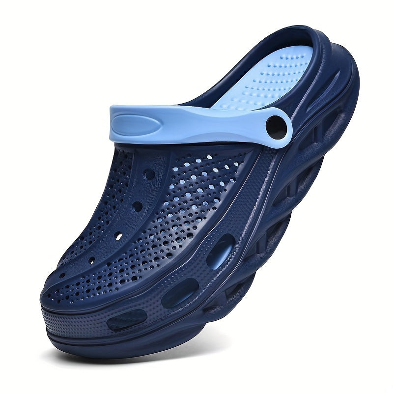 Men's EVA Slides, Casual Non Slip Slippers, Open Toe Shoes For Indoor Outdoor Beach Shower