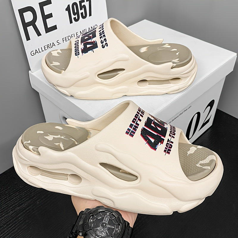 Unisex EVA Slide Sandals - Lightweight Non-Slip Indoor/Outdoor Beach Shower Slippers with Cushioned Insole, Breathable Open-Toe Design for Men & Women - Spring Summer Casual Shoes, Indoor Footwear, Minimalist Style, Durable Footwear, Minimalist Lifestyle