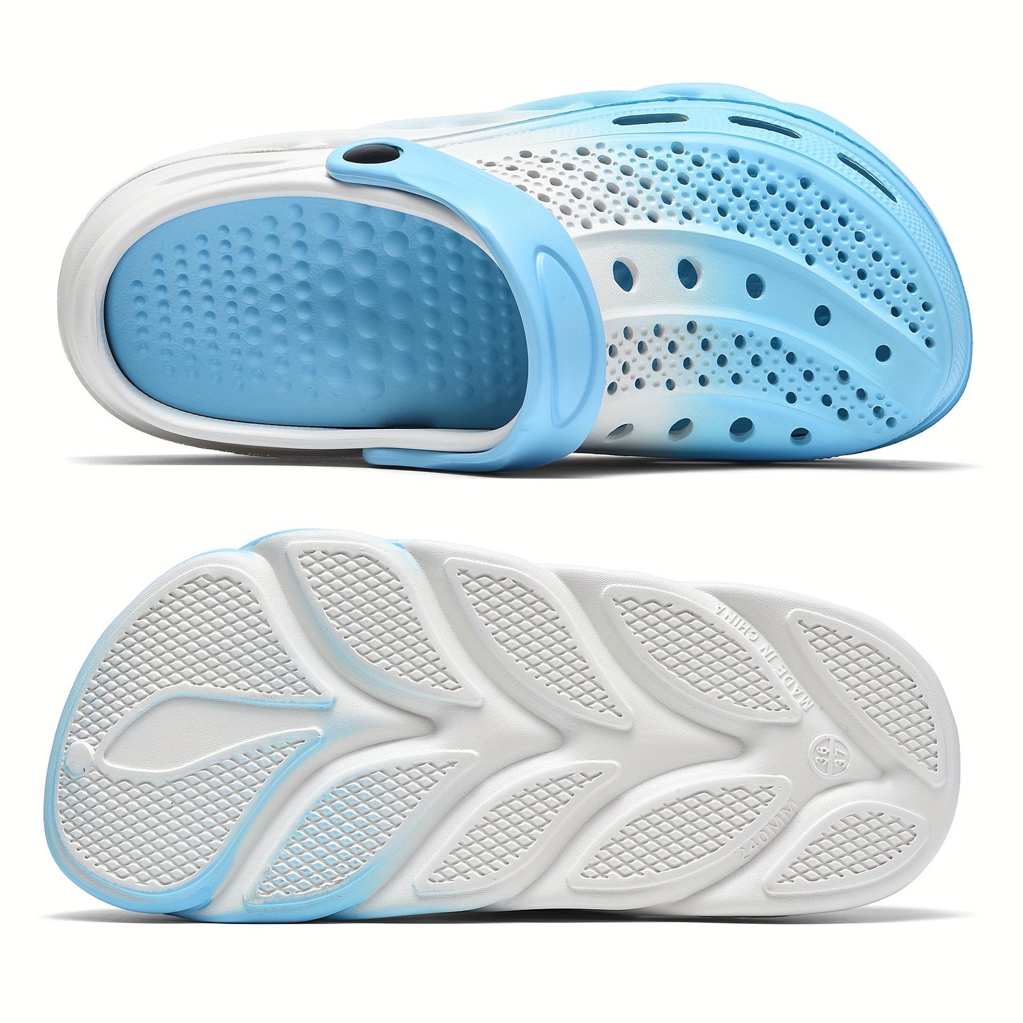 Men's EVA Slides, Casual Non Slip Slippers, Open Toe Shoes For Indoor Outdoor Beach Shower