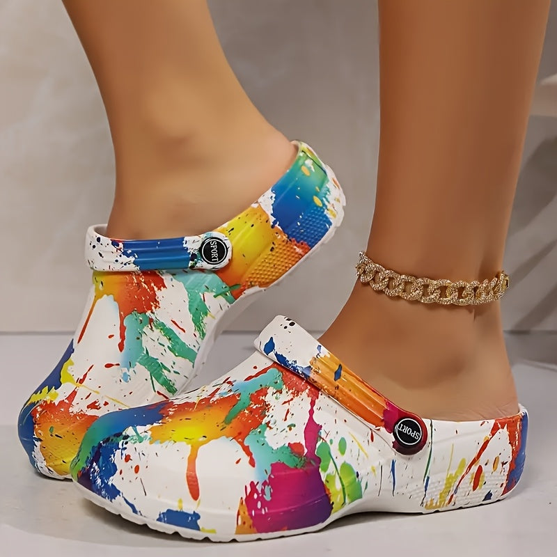Women's Summer Clogs - Breathable, Thick Sole Slip-On Sandals with Soft EVA Material for Indoor/Outdoor Use, Casual Style, Solid Color, Round Toe Design, Comfortable & Lightweight