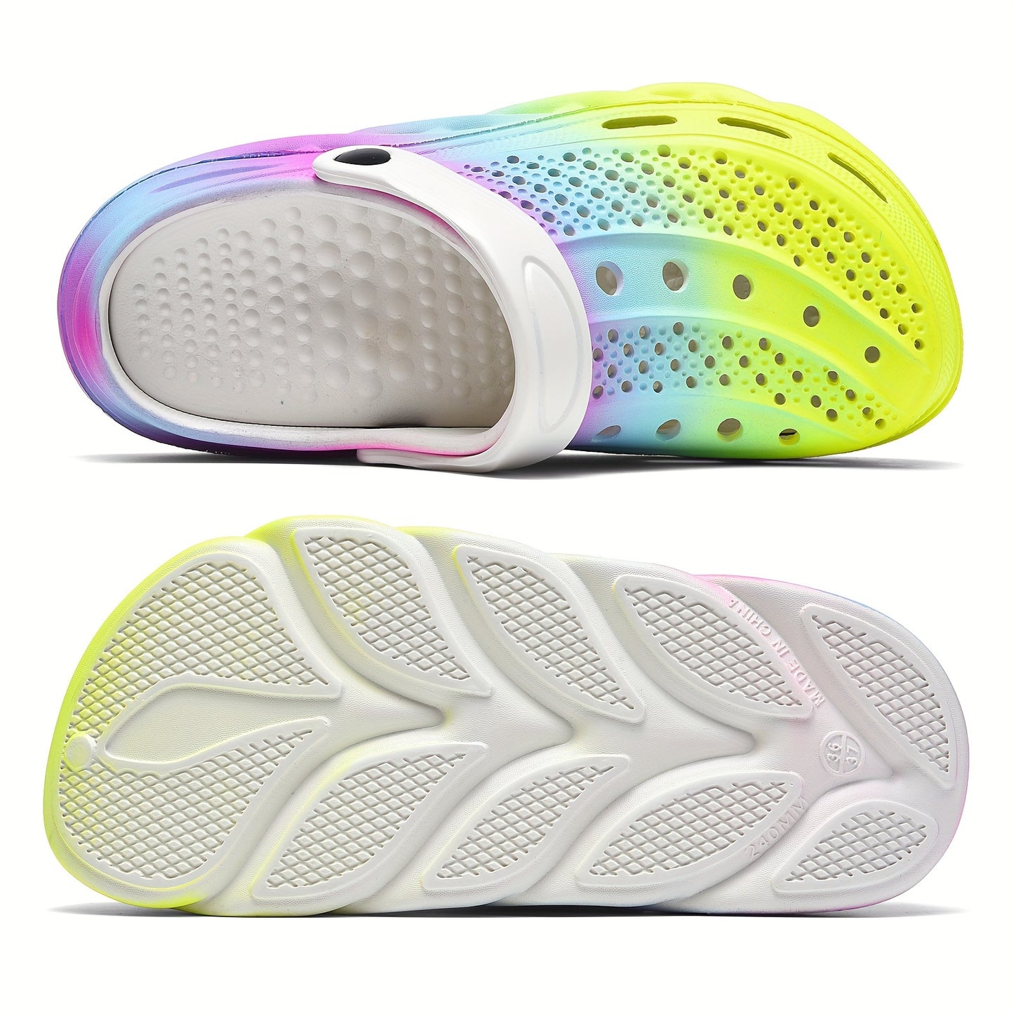 Men's EVA Slides, Casual Non Slip Slippers, Open Toe Shoes For Indoor Outdoor Beach Shower