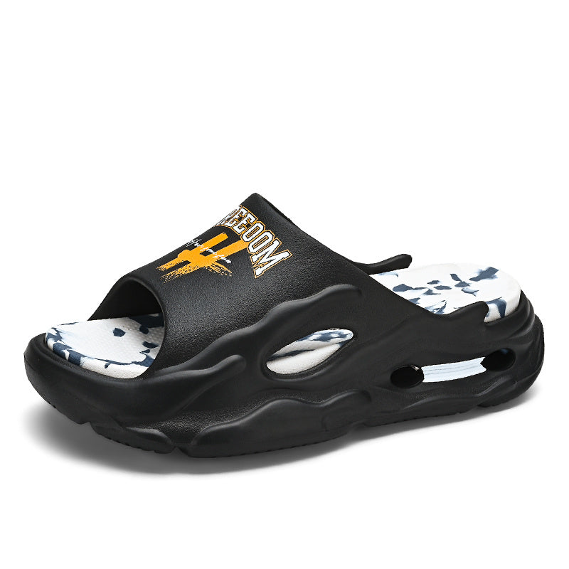 Open-Toe Slides - Comfortable, Non-Slip EVA Sole for Indoor/Outdoor Use, Breathable & Lightweight, Perfect for Beach Days & Casual Wear