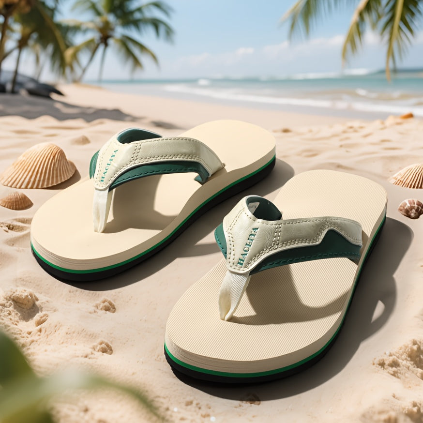 Men'S Lightweight Slip-On Flip Flops with Arch Support - Comfortable Non-Slip Rubber Sole, Durable EVA Insole & Arch Support for Indoor/Outdoor Beach, Hiking, Casual Wear - Spring Summer Fall Fashion Sandals, Beach Shoes, Arch Support Sandals, Minimalist