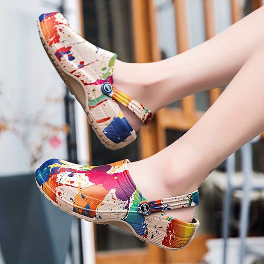 Women's Summer Clogs - Breathable, Thick Sole Slip-On Sandals with Soft EVA Material for Indoor/Outdoor Use, Casual Style, Solid Color, Round Toe Design, Comfortable & Lightweight