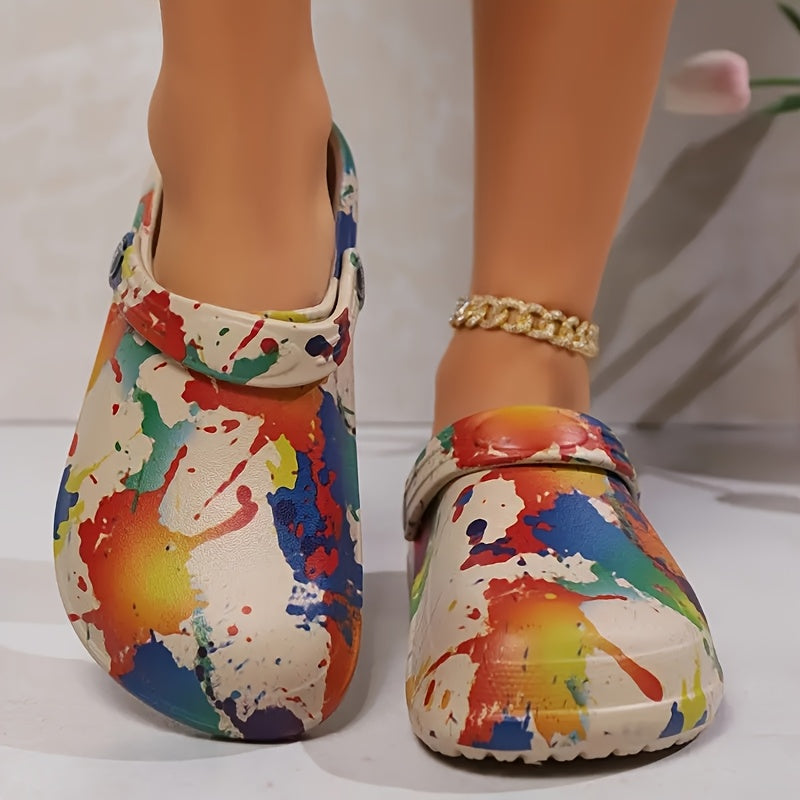 Women's Summer Clogs - Breathable, Thick Sole Slip-On Sandals with Soft EVA Material for Indoor/Outdoor Use, Casual Style, Solid Color, Round Toe Design, Comfortable & Lightweight