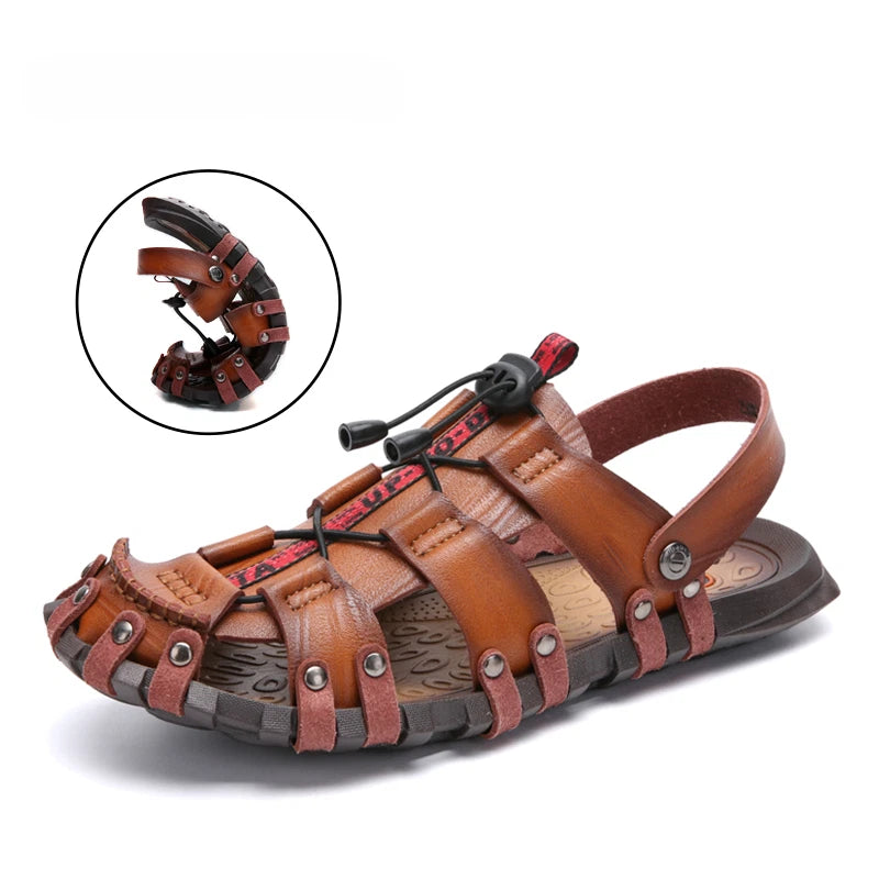 Summer Men's Sandals Outdoor Beach Slippers Comfortable Breathable Sandals