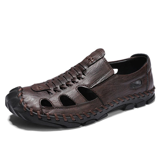 Men Sandals Comfortable Flats Outdoor Beach Casual Shoes Slippers Big Size 38-48