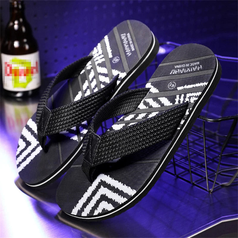 Mens Flip Flops Fashion Slip on Thong Slippers Sandals Summer Beach Shoes