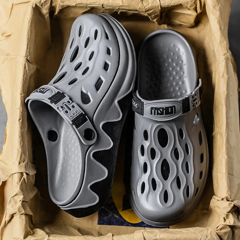 Men's Summer Shoes Style Cave Shoes Double Wear Slippers Beach Outdoor Sandals