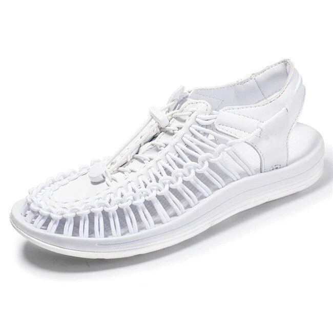 Summer Men Sandals Fashion Handmade Weaving Breathable Casual Beach Slipper