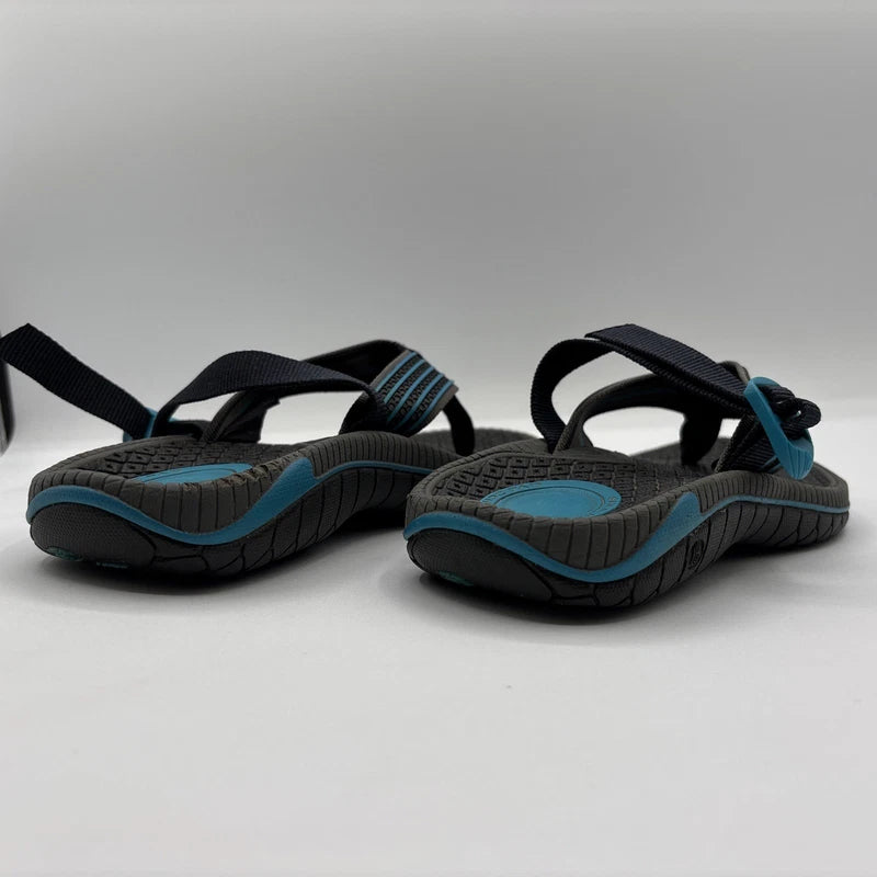 Teva Bomber Flip Flops Mens Size 5 Black/Blue Slip On Thong Slides Sandals Beach