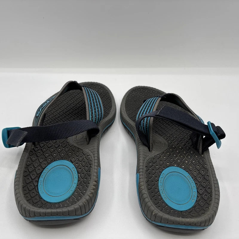 Teva Bomber Flip Flops Mens Size 5 Black/Blue Slip On Thong Slides Sandals Beach