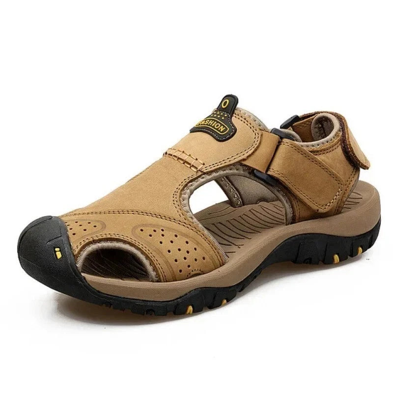 Leather Men's Summer Sandals Fashion Casual Outdoor Beach Slippers Wading Shoes