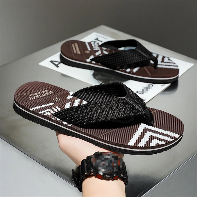 Mens Flip Flops Fashion Slip on Thong Slippers Sandals Summer Beach Shoes