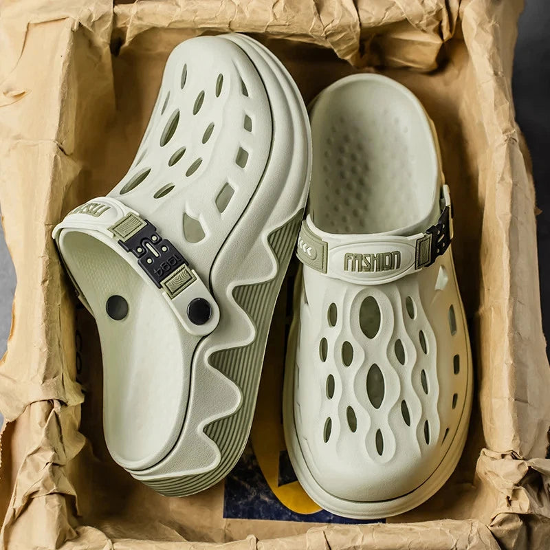 Men's Summer Shoes Style Cave Shoes Double Wear Slippers Beach Outdoor Sandals