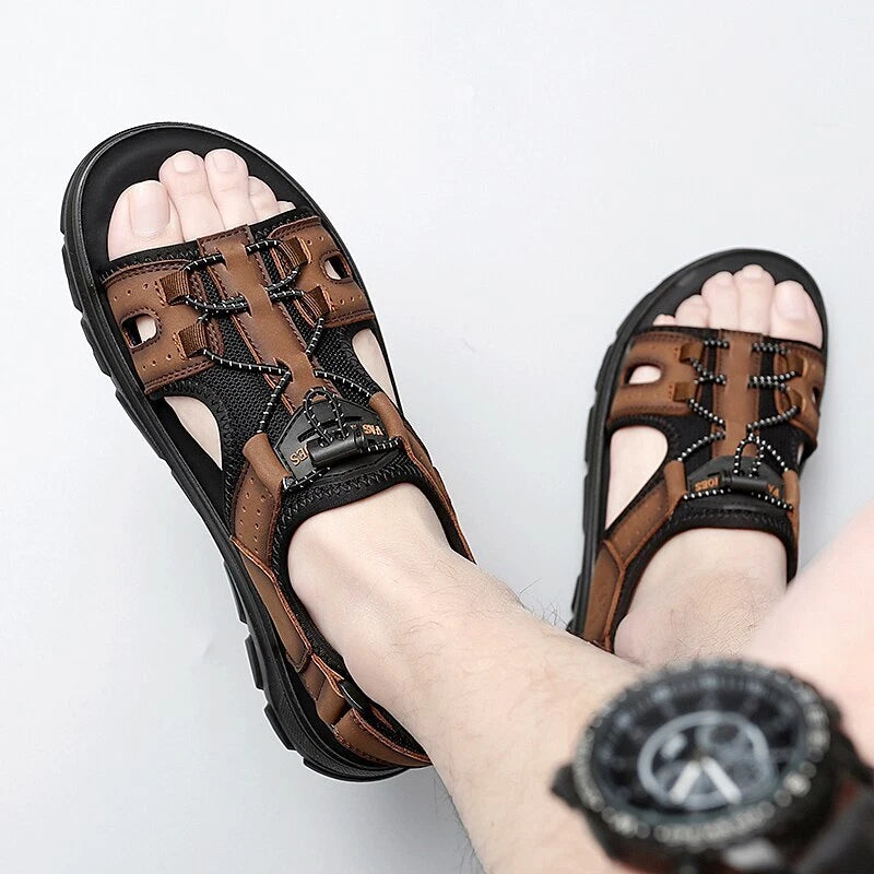Summer Men's Casual Shoes Comfortable Trekking Sandals Outdoor Beach Slipper