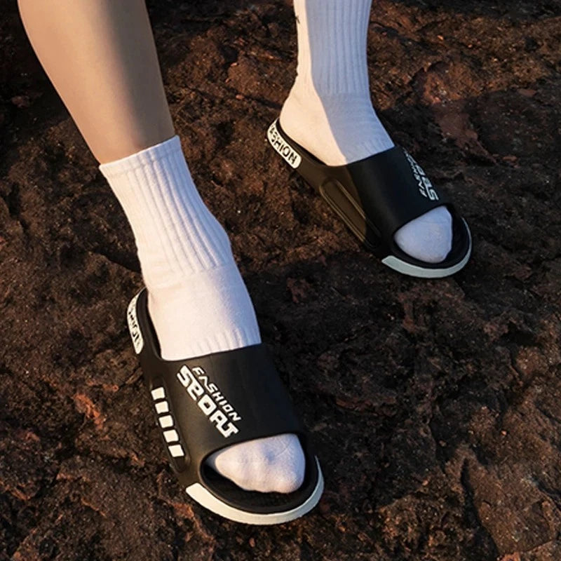 Men's Lightweight Summer Slippers Open Toe Indoor Outdoor Slides Flip Flops Gift