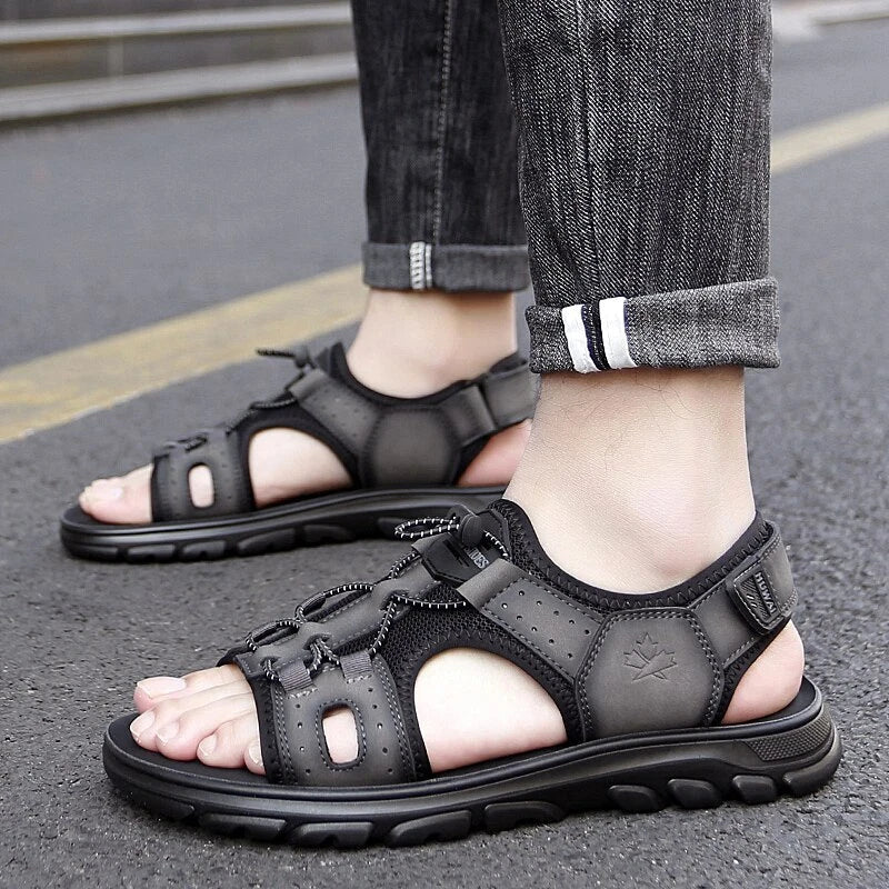 Summer Men's Casual Shoes Comfortable Trekking Sandals Outdoor Beach Slipper