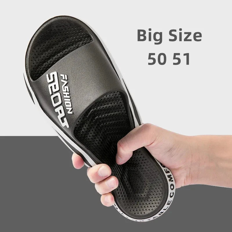 Big Size 50 51 Men Outside Slippers Fashion Flip Flops Summer Beach Sandals