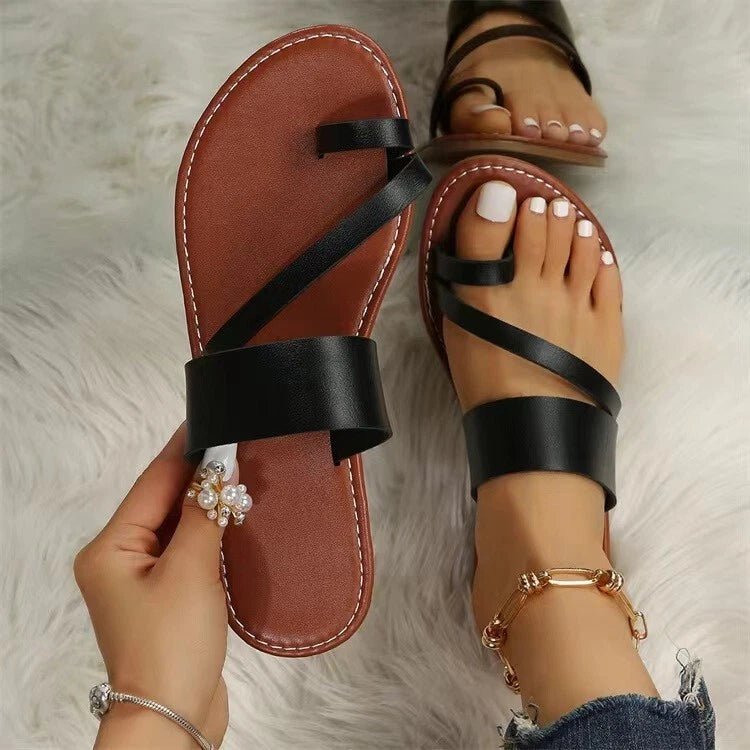 Summer Ladies Slingback Beach Flat Sandals Women's Lightweight Slip on Slippers