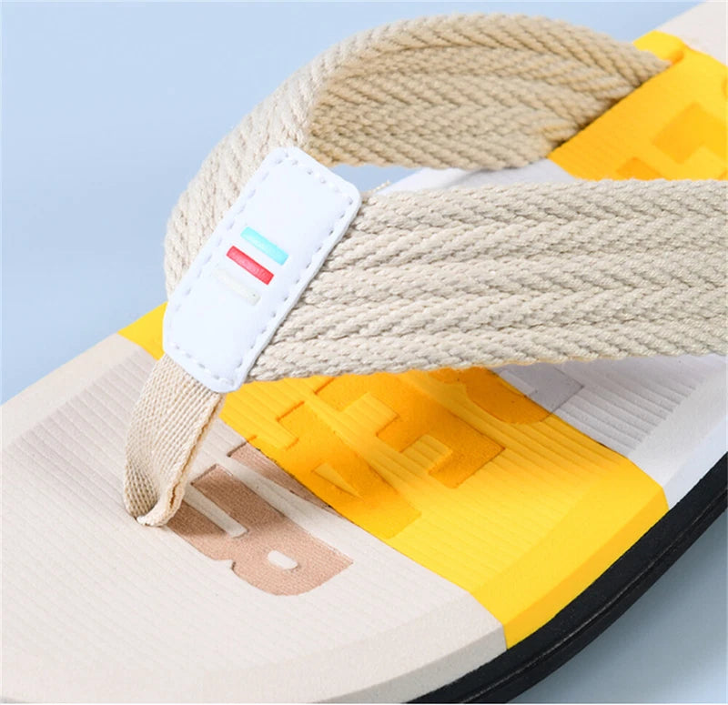 Mens Flip Flops Fashion Slip on Thong Slippers Sandals Summer Beach Shoes