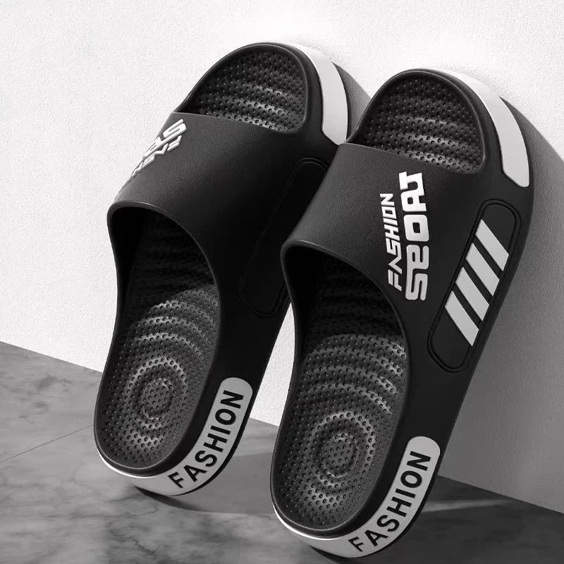 Men's Lightweight Summer Slippers Open Toe Indoor Outdoor Slides Flip Flops Gift