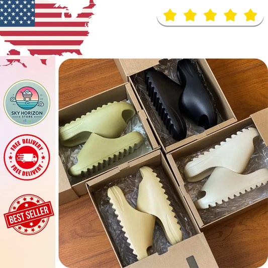 2025 Summer Men's YZY Slides  Men Women Slippers Slides Women Beach