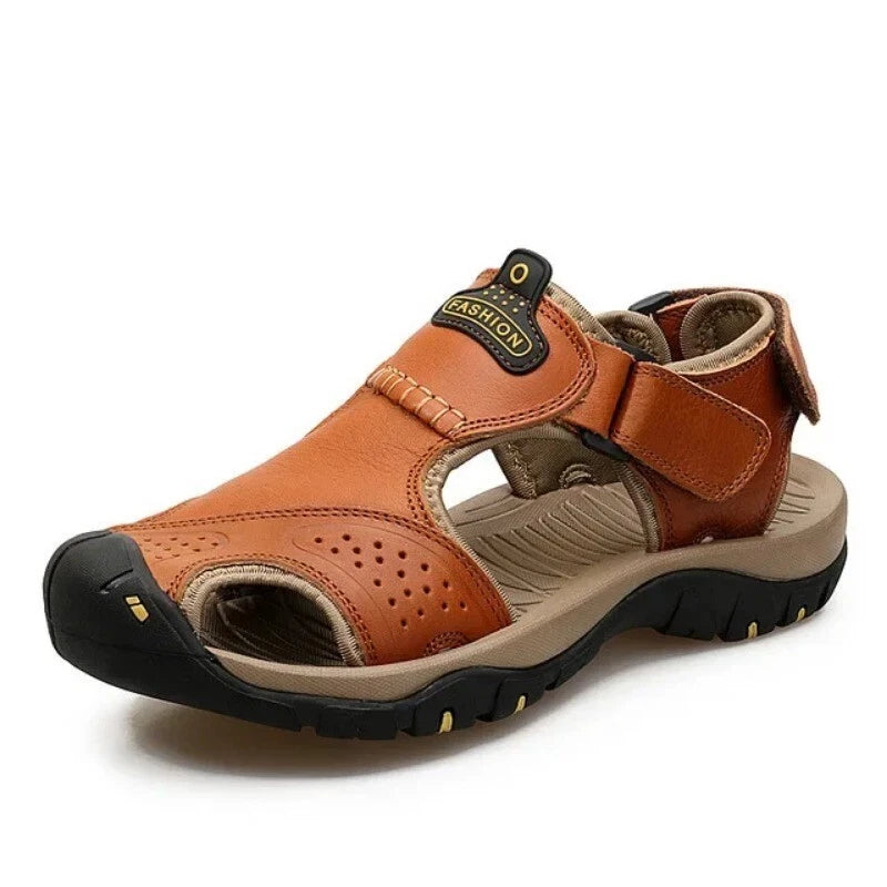 Leather Men's Summer Sandals Fashion Casual Outdoor Beach Slippers Wading Shoes