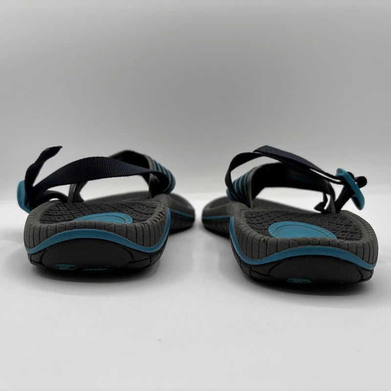 Teva Bomber Flip Flops Mens Size 5 Black/Blue Slip On Thong Slides Sandals Beach