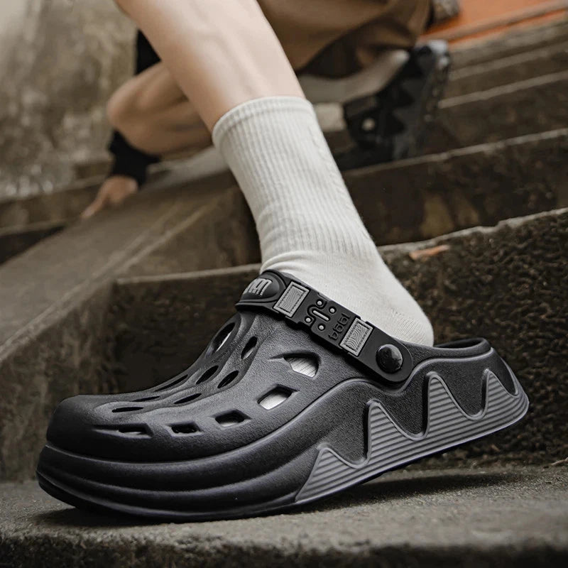 Men's Summer Shoes Style Cave Shoes Double Wear Slippers Beach Outdoor Sandals